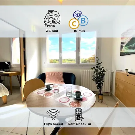 Apartment Le Prasino - Paisible Proche Rer - Bail Mobilite Massy (Essonne)